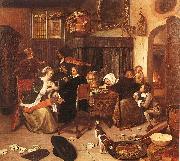 Jan Steen The Dissolute Household USA oil painting reproduction